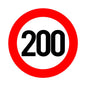 A0202# Speed Limit (110/120/150/160/200/300 km), Ø 16 cm Self-adhesive Decal Car Sticker Waterproof Auto Decors