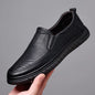 Men's Summer Slip-on Hollow Loafers, Soft Sole Business Casual Shoes, Breathable Anti-slip Driving Shoes-WC887-1