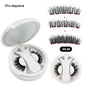 5 Magnets Glue Free Magnetic Lashes 3D Fluffy Faux Mink False Eyelashes With Mirror Case & Applicator