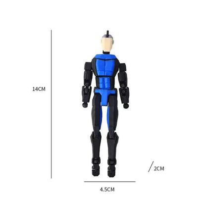 3d Printed Blue-Masked Invincible T13 Dummy13 Multi-Jointed Movable 3d Printed Shapeshift Toys Action Figure Custom Toy