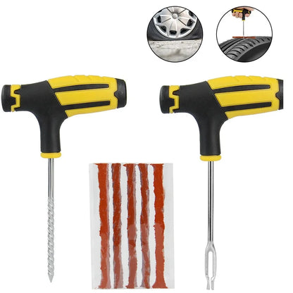 Universal Tire Strips Stiring Glue Repair Tool Kits Garage Tyre Puncture Plug Bike Tubeless Tire Accessories Car Tire Repair Kit