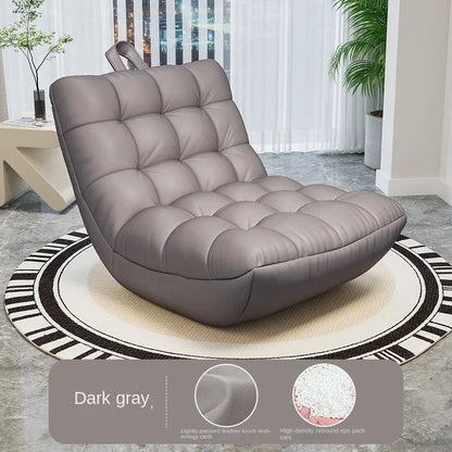 Modern Lazy Sofa Single Sofa Chair Convertible Leisure Bed Small House Living Room Balcony Comfortable Couch Seat Adult Chair