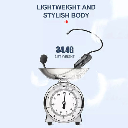 Wireless Headset Microphone Kit 2.4G with Transmitter And Receiver for Voice Amplifier Speaker Suitable for Teaching Stage Guide