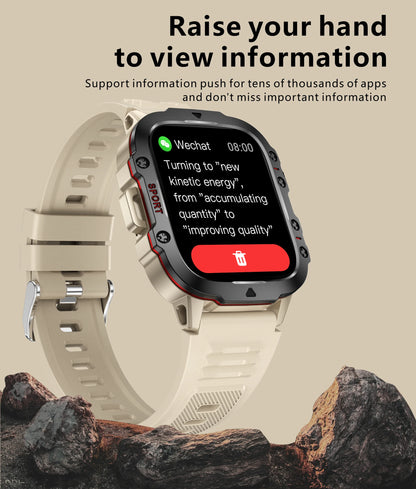 Original Military Men Smart Watches Wireless Call Fitness Clock IP68 Swim Waterproof Sport Smartwatch for Women IOS Android 2025
