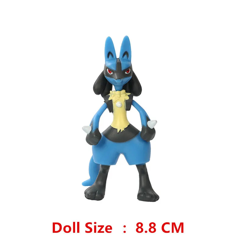 Pokemon Anime Action Figure Set - Pikachu Sun Elf Eevee Gengar Monsters Cartoon Model Toys Gift for Bulk Purchase