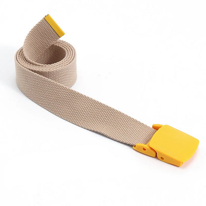 Colorful Canvas Tactical Belt Unisex Fashion Casual Luxury Trend Jeans Accessories Youth Nylon Girdle Cute Kids Hunting Belt