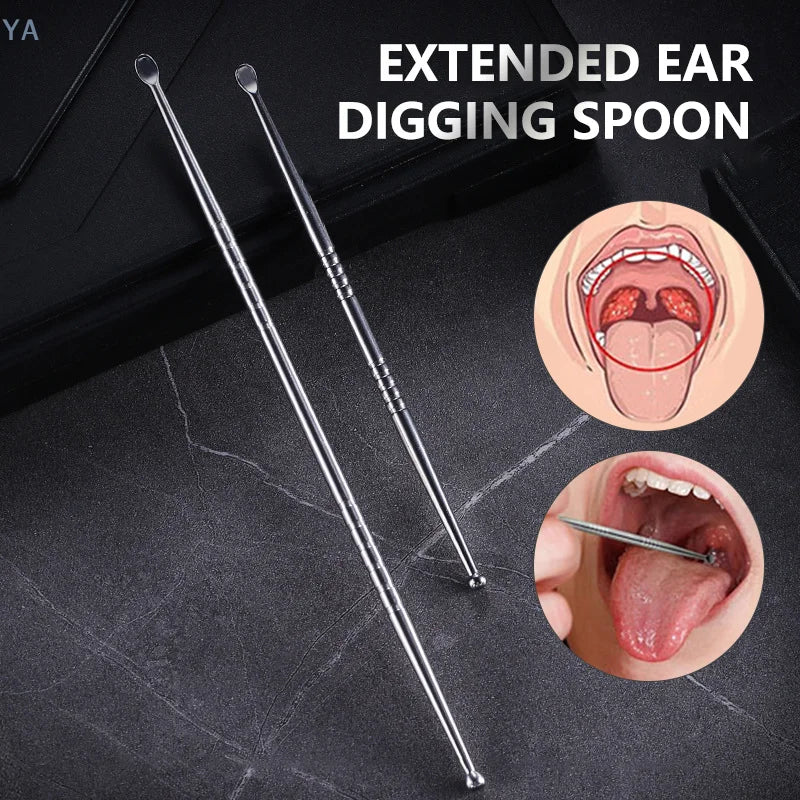 [Y]1pcs Tonsil Stone Removal Ear Wax Remover Stainless Steel Remover Mouth Cleaning Care Tools Tonsil Stone Remover Health Care