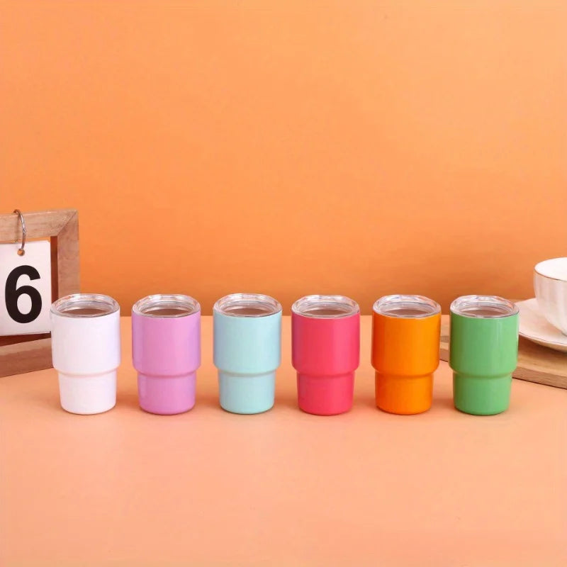 Stainless Steel Water Cup, Portable Mini Sippy Water Bottle, Suitable For Outdoor Camping, Picnic