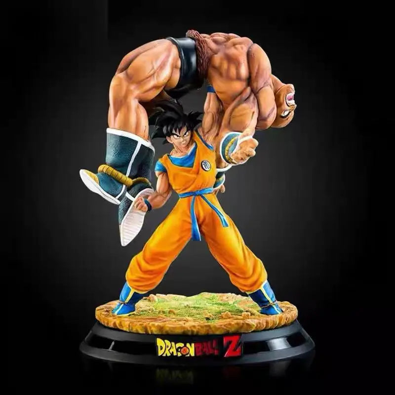 Dragon Ball Z Goku Carrying Nappa Statue 19cm Classic Scene GK Figure Anime Collectible Model Toy Desk Decor Ornament Boys Gift
