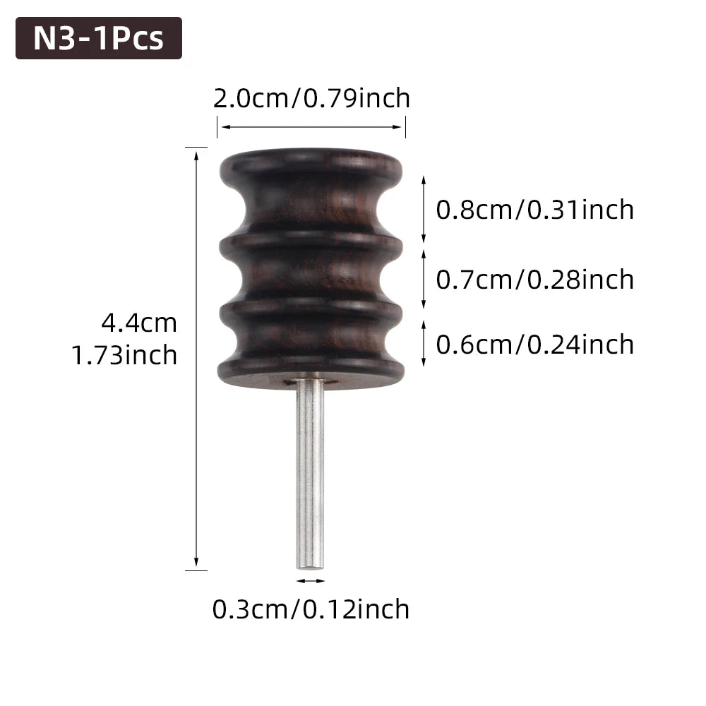 Leather Burnished Bits for Rotary Burnisher Tools PU Leather Burnishing Tool Tips for Clean Edges of DIY Leather Crafts Projects