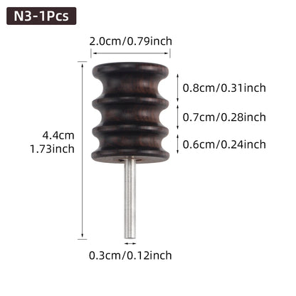 Leather Burnished Bits for Rotary Burnisher Tools PU Leather Burnishing Tool Tips for Clean Edges of DIY Leather Crafts Projects