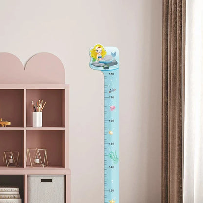 Cute Cartoon Height Sticker Unicorn Dinosaur Giraffe Wall Height Measuring Ruler Stickers For Kids Room Kindergarten Decor
