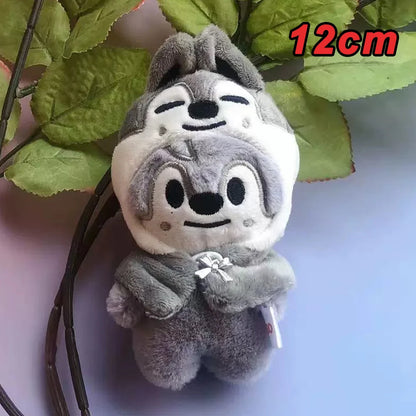*SKZOO Kpop Plush Toys,Wolf Bear Foxes Duck Cartoon Cute Plush Animal Backpack Dolls, Large Messenger Bag, Throw Pillow, Gift