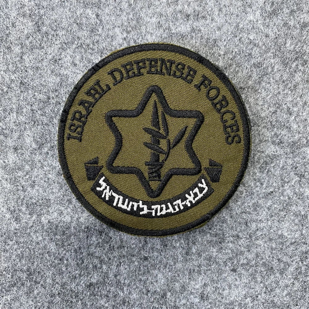 Israeli Army Forces Flag Tactical Patch for Clothes Hook&Loop Embroidery Morale Badge Paramedic Israel Outdoor Backpack Sticker