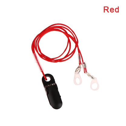 Hearing Aids Clip Holder Transparent 2 Rings Anti-Lost Lanyard Safety Behind The Ear Hearing Aids Accessory For Children Adult