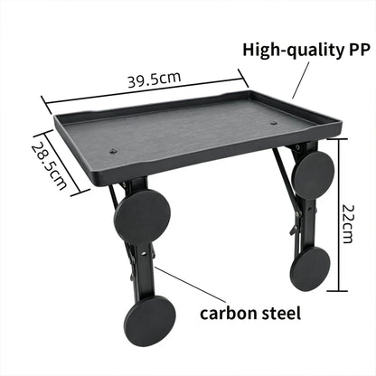 Magnetic Foldable Car Side Table Portable Suv Truck Door Mount Camping Tray Outdoor Picnic Folding Car Desk