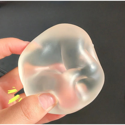 1/3pcs Cute Translucent Coconut Oil Squeeze Ball Appearance Plasticity Slow Rebound Stress Relief Fidget For Kids & Adult 6*6CM