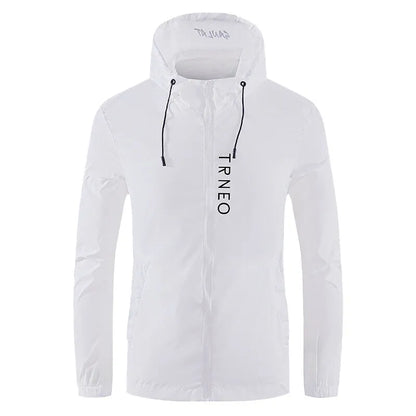 Outdoor Fashion Thin Sports Coat Men Mountain Climbing, Travel, Fishing, Camping, Waterproof Sun-protective Hooded Skin Clothing