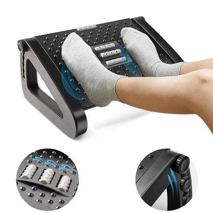 Ergonomic Adjustable Foot Rest for Under Desk, Portable Foot Stool for Office and Home, Comfortable Support for Desk Work