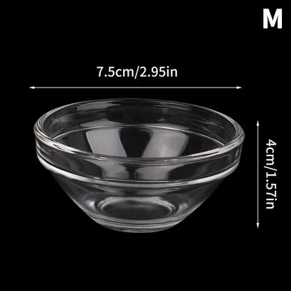 1Pcs Facial Makeup Skin Care Tools Glass Facial Mask Essential Oil Bowl Beauty Salon Essential Oil Bowl Thickening Mask Bowl