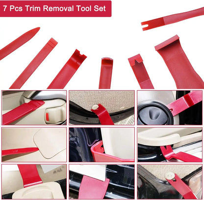 20PCS Car Door Tool Kit Inflatable Air Pump Auto Window Door Open Fixing Gripper Tools Long Reach Kits with Carrying Bag