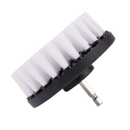 1pc Soft Drill Brush Attachment 4inch For Cleaning Carpet & Leather And Upholstery Glass Car Tires Electric Scrubber Drill