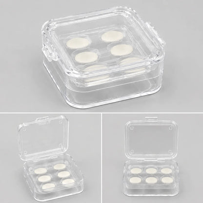 Dental Veneer Membrane Box with Film Transparent Denture Storage Box with 6/16 Hole for Small Crown Dentistry Materials Tools
