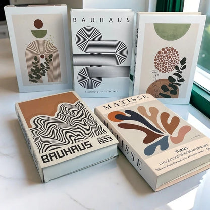 Boho Monet Matisse Luxury Fake Book Storage Box Home Interior Decoration Decorative Books Coffee Table Bedroom Living Room Decor