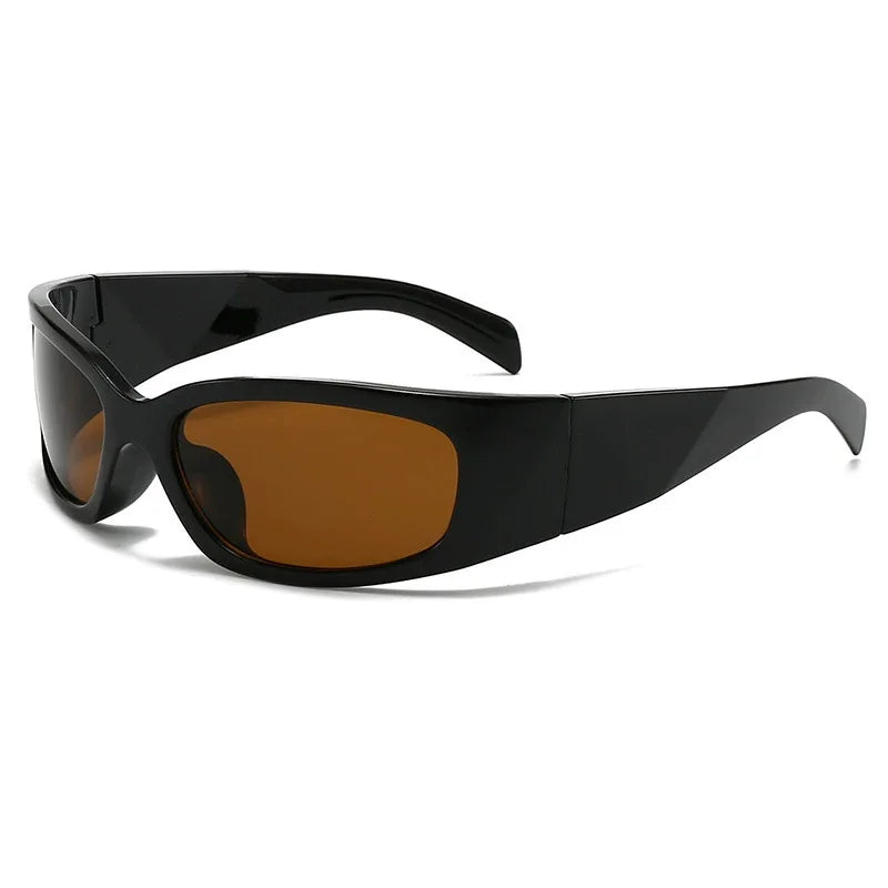 New Y2K Silver Sunglasses Out Future Sense Of Technology Hot Girls Net Red Sun Glasses Women Glasses Trendy Men UV Eyewear