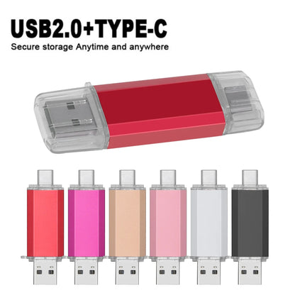 Type C USB 2.0 Flash Drives128GB 2 in1 PenDrive 64GB Multifuncional Memory Stick16GB U Disk16GB Waterproof Flash for Smart Phone