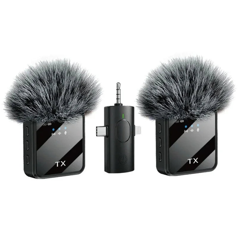 Hot selling new F11 3-in-1 F15 2-in-1 lavalier microphone 1-to-2 wireless lavalier microphone integrated microphone