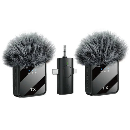 Hot selling new F11 3-in-1 F15 2-in-1 lavalier microphone 1-to-2 wireless lavalier microphone integrated microphone