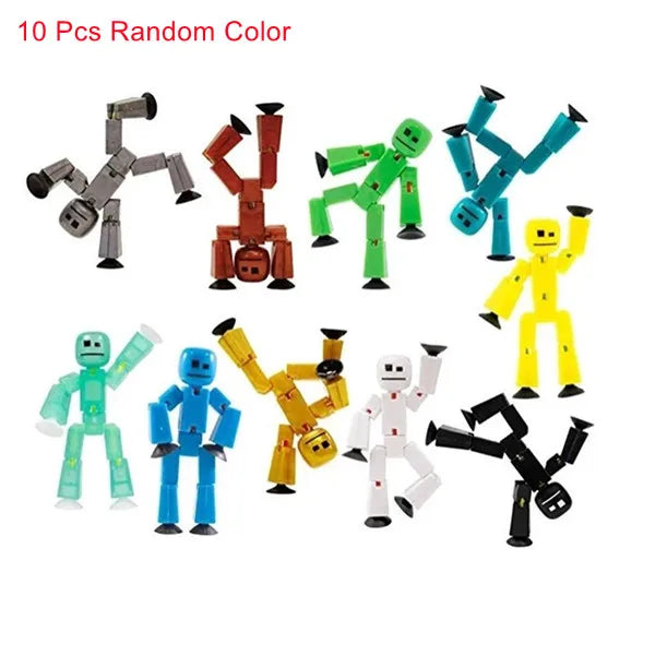 Suction Cup Sucker Sticky Robot Toys Collectable Action Figures Toy Create Stop Motion Animation Great for Kids Ages 4+