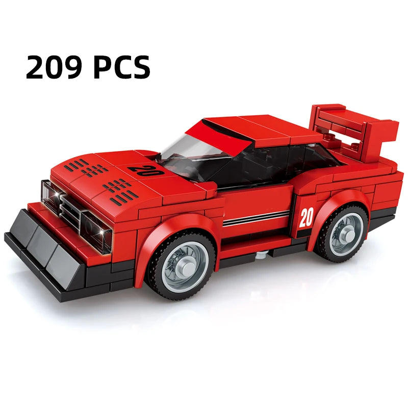 City Speed Racing MOC Car Sports Building Blocks Bricks Classic Rally sport Super Racer Vehicles Christmas gift Technical toys