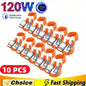 10PCS 120W Super Fast Charge Type-C Liquid Silicone Cable Quick Charge USB Lines For Xiaomi Huawei Samsung USB Phone Data Wire