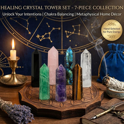 Natural Stone and Crystals Point Wand Witchcraft Rose Quartz Amethyst Home Decor Mineral Reiki Healing Stones Crafts Room Decor