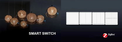 Works with Tuya Zigbee Smart Scene Switch Button 4 Gang 12 Scene Switch Push Button Controller in Smart Life App ZigBee Gateway