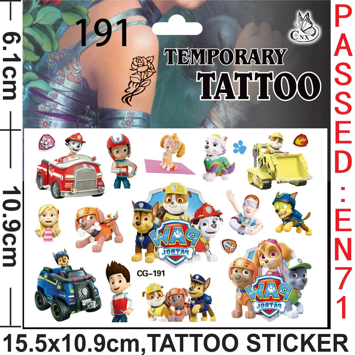 Paw Patrol Party Favors Slap Bracelet Stamps Keychains Gift Bag Stickers Birthday Party Decoration Christmas Stocking Fillers