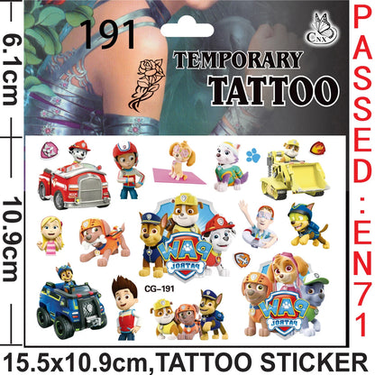Paw Patrol Party Favors Slap Bracelet Stamps Keychains Gift Bag Stickers Birthday Party Decoration Christmas Stocking Fillers