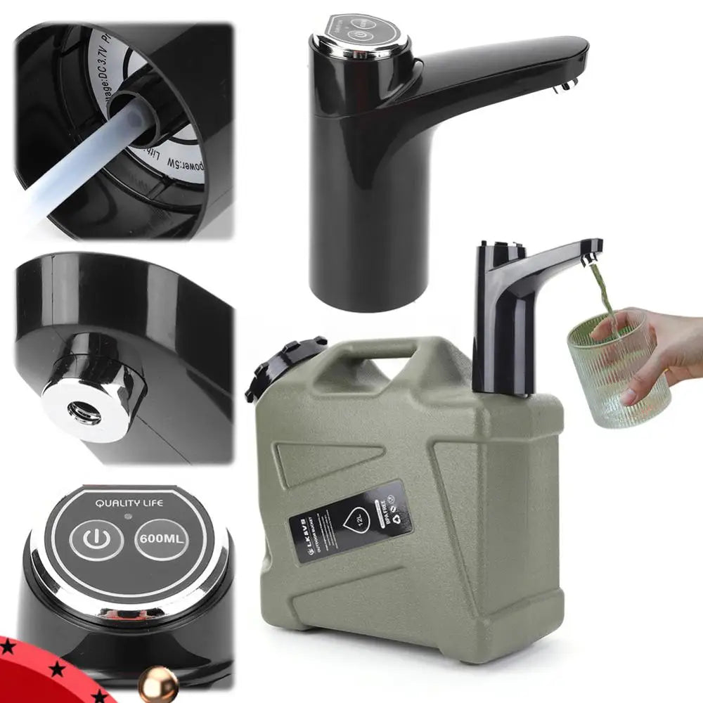 Automatic Electric Water Dispenser USB Barreled Water Pump Water bottle Gallon Drinking Bottle Switch Water Treatment Appliances