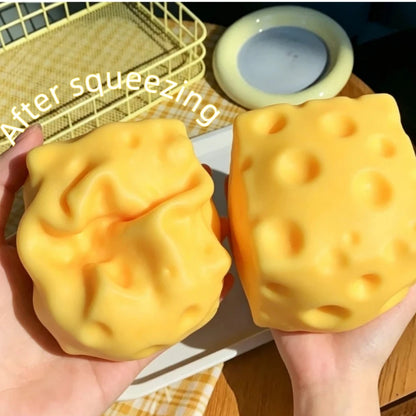 Giant Cheese Squeeze Toy blind box Extra Large Size Cheese Squishy Fidget Toys Slow Rebound Shapeable Venting Ball toys Gifts