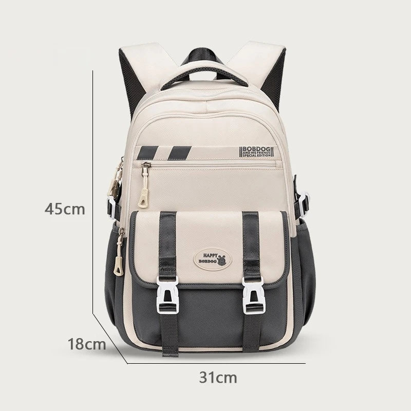 New School Bag with High Appearance Level Junior High School Backpack Large Capacity Primary School Backpack Ins Wind