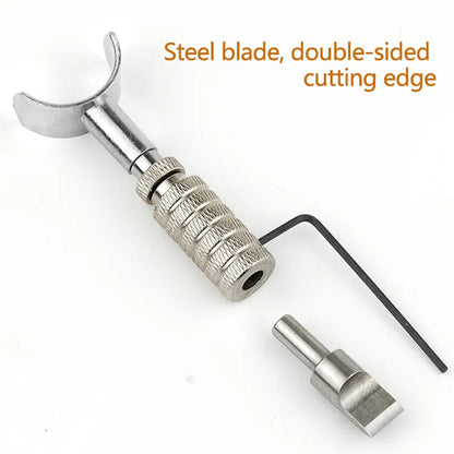 Leather Carving Swivel Knife Blade Tools Set Adjustable DIY Manual Rotary Tool