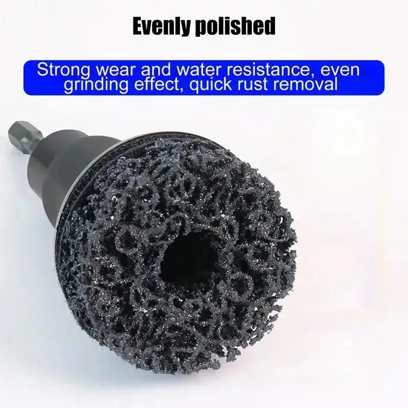 Wheel Hub Cleaning Kit Inner Rim Cleaner Tool Brake Hub Cleaning Kit Fits Power Drill 1/2" Impact Driven Wrenches Rust Removal