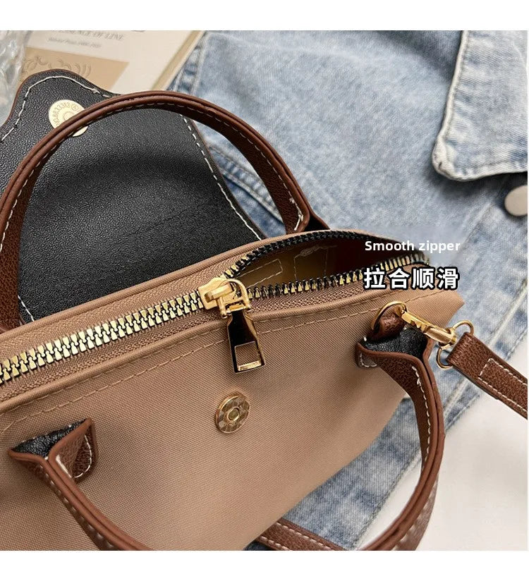 Retro Casual Fashion Ladies Shoulder Bag Stylish Trendy Crossbody Bag Quality Small Square Bag Urban Minimalist Style Polyest...