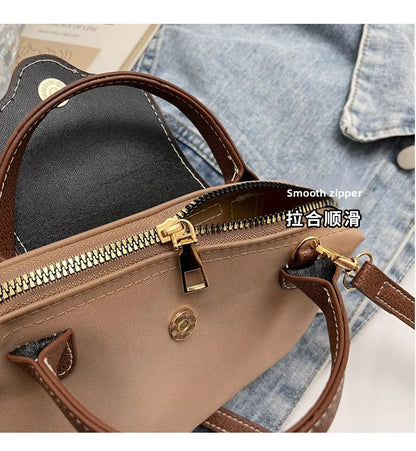Retro Casual Fashion Ladies Shoulder Bag Stylish Trendy Crossbody Bag Quality Small Square Bag Urban Minimalist Style Polyest...