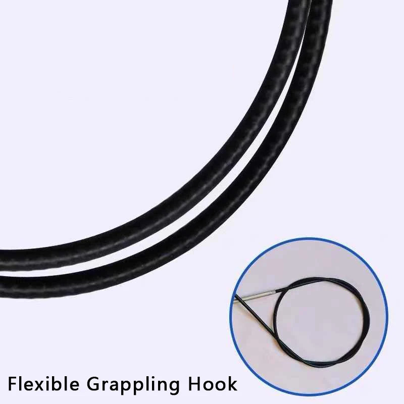 160/60cm Sewer Dredge Pipe Four-claw Hook Sewer Dredging Anti-blocking Tool Telescopic Flexible Claw Reusable Cleaner