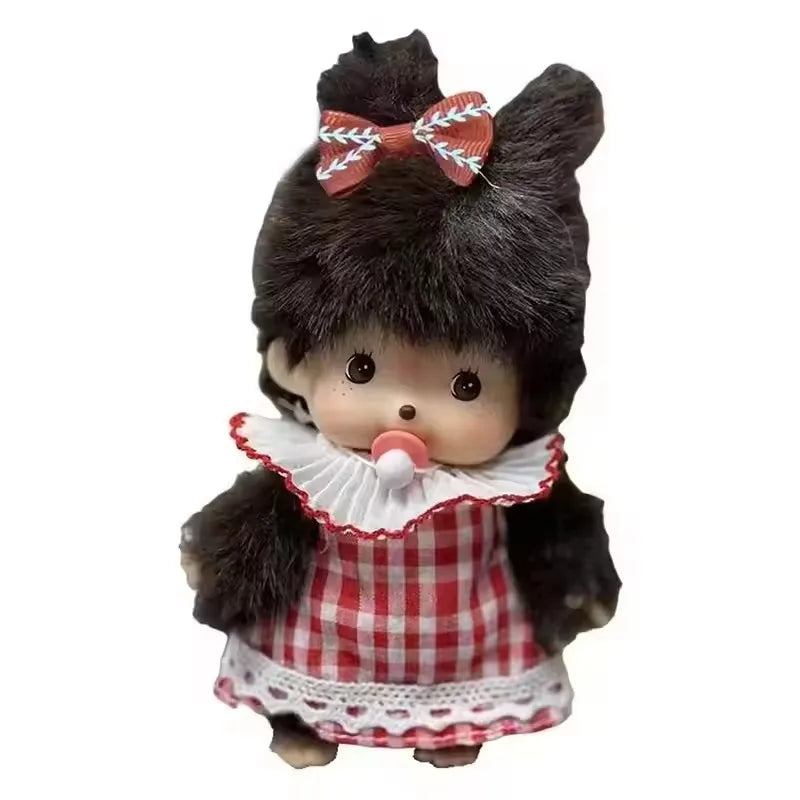 15cm Kid's DIY Monkey Cute Kawaii Plush Doll Soft Super School Bag Pendant Keychain Stuffed Animal Movie Doll Birthday Gift