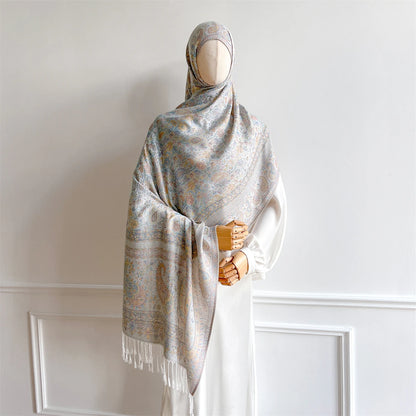 Luxury Winter Scarf Women Cashmere Warm Pashmina Brand Foulard Female Shawls Wraps Thick Soft Bufanda Poncho Scarves Stole 2025