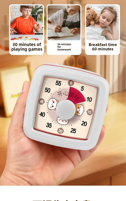 School Visual Timer for Children with Night Light, Digital Stopwatch, Pomodoro Timer for Kitchen and Home Use